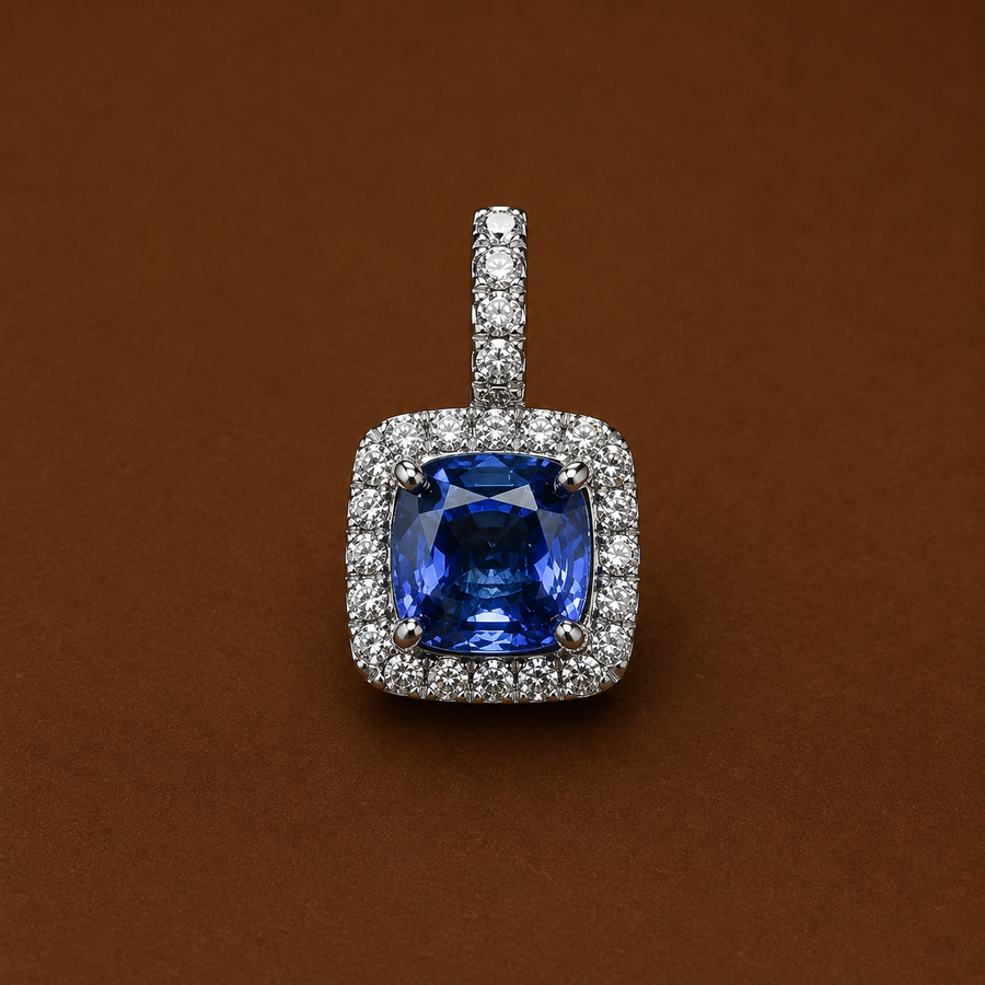 3.50 ct Sapphire Earring — AurumVitaSG jewellery