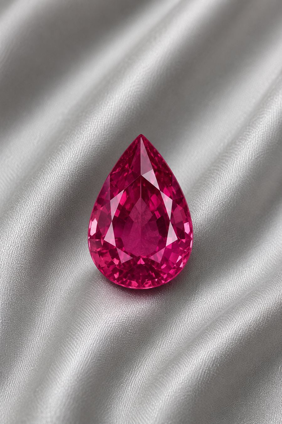 1.02 ct Pigeon Blood Ruby gemstone, Pear/Teardrop cut